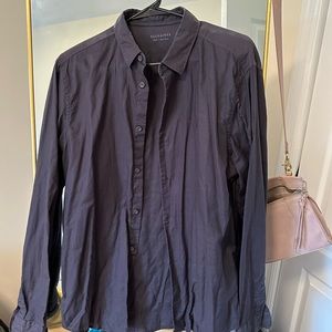 Men’s Navy All Saints Utility Shirt in size L